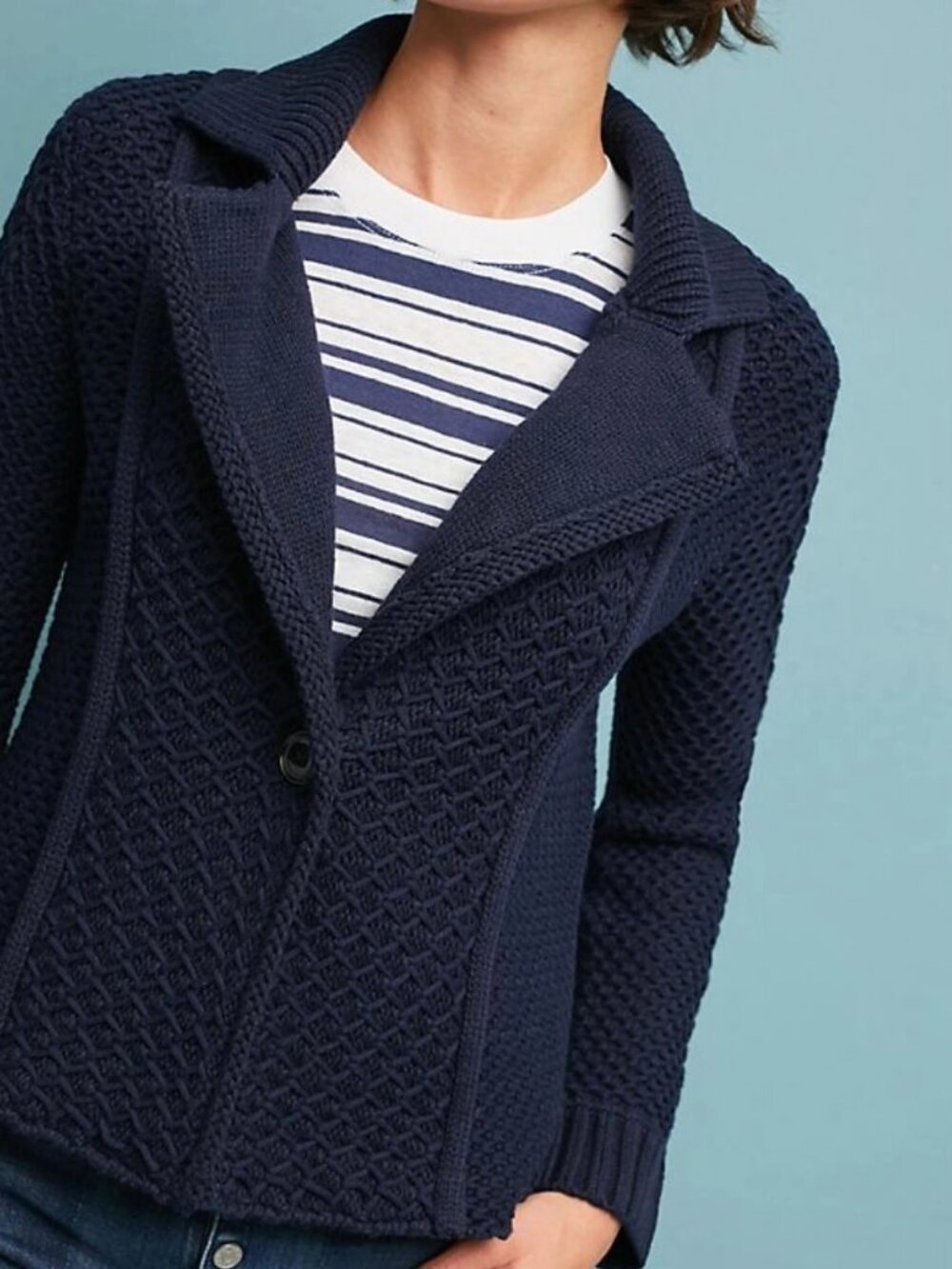 ANTHROPOLOGY women's knit sweater medium LIKE NEW
